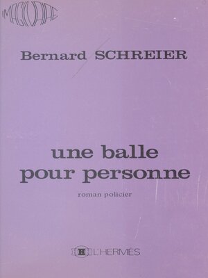 cover image of Une balle pour personne